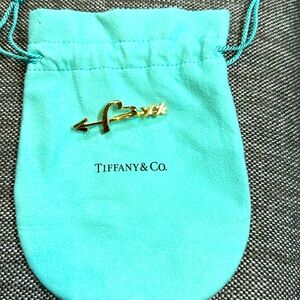 Tiffany & co Picasso all gold Hearts and Arrows pin